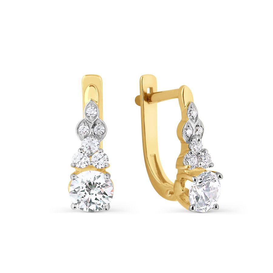 

Серьги с Swarovski Zirconia Линии Любви, Серьги Т942025906