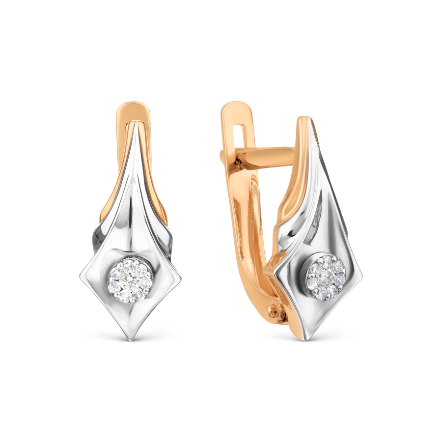 

Серьги с бриллиантами Линии Любви, Серьги Т131029927