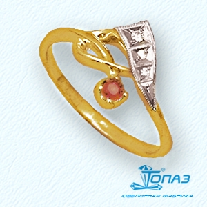 

Кольцо с фианитами Линии Любви, Кольцо Т93201317