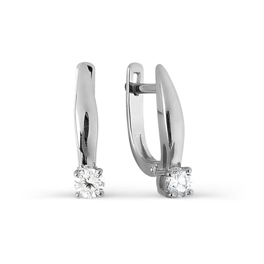 

Серьги с Swarovski Zirconia Линии Любви, Серьги Т302027128