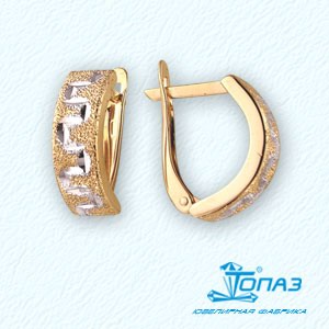 

Серьги из красного золота Линии Любви, Серьги Т140221849