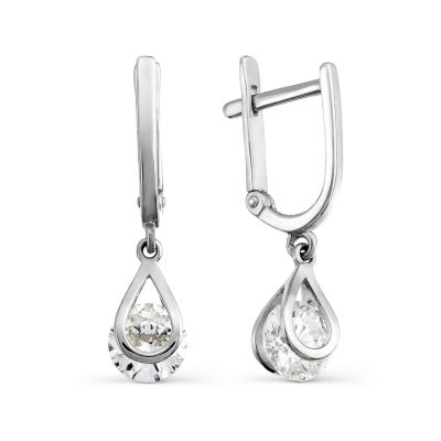 

Серьги с фианитами Premium Линии Любви, Серьги Т302627537