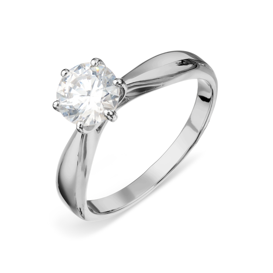

Кольцо с Swarovski Zirconia Линии Любви