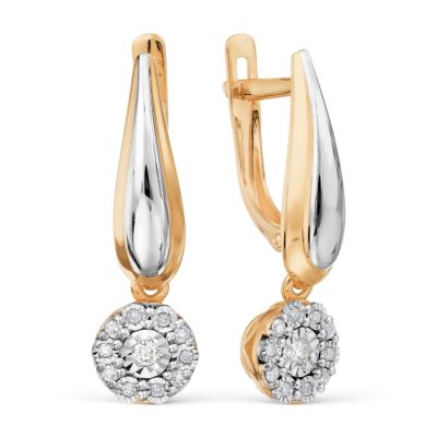 

Серьги с бриллиантами Линии Любви, Серьги Т145629809