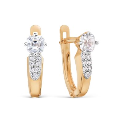 

Серьги с фианитами Premium Линии Любви, Серьги Т147029859