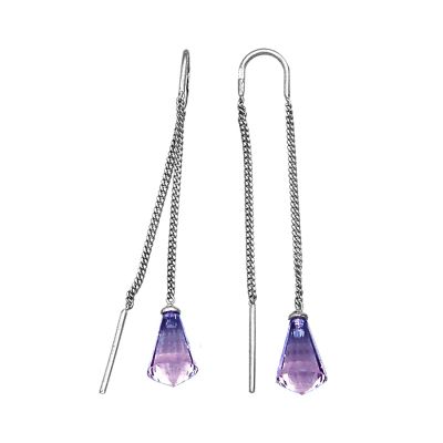 

Серьги с аметистами Линии Любви, Серьги Т30102799