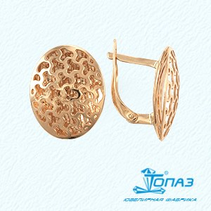 

Серьги из красного золота Линии Любви, Серьги Т110623025
