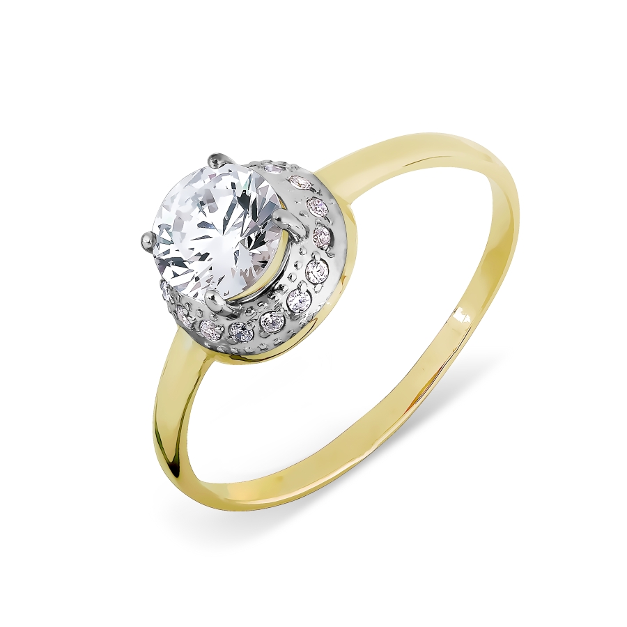 

Кольцо с Swarovski Zirconia Линии Любви