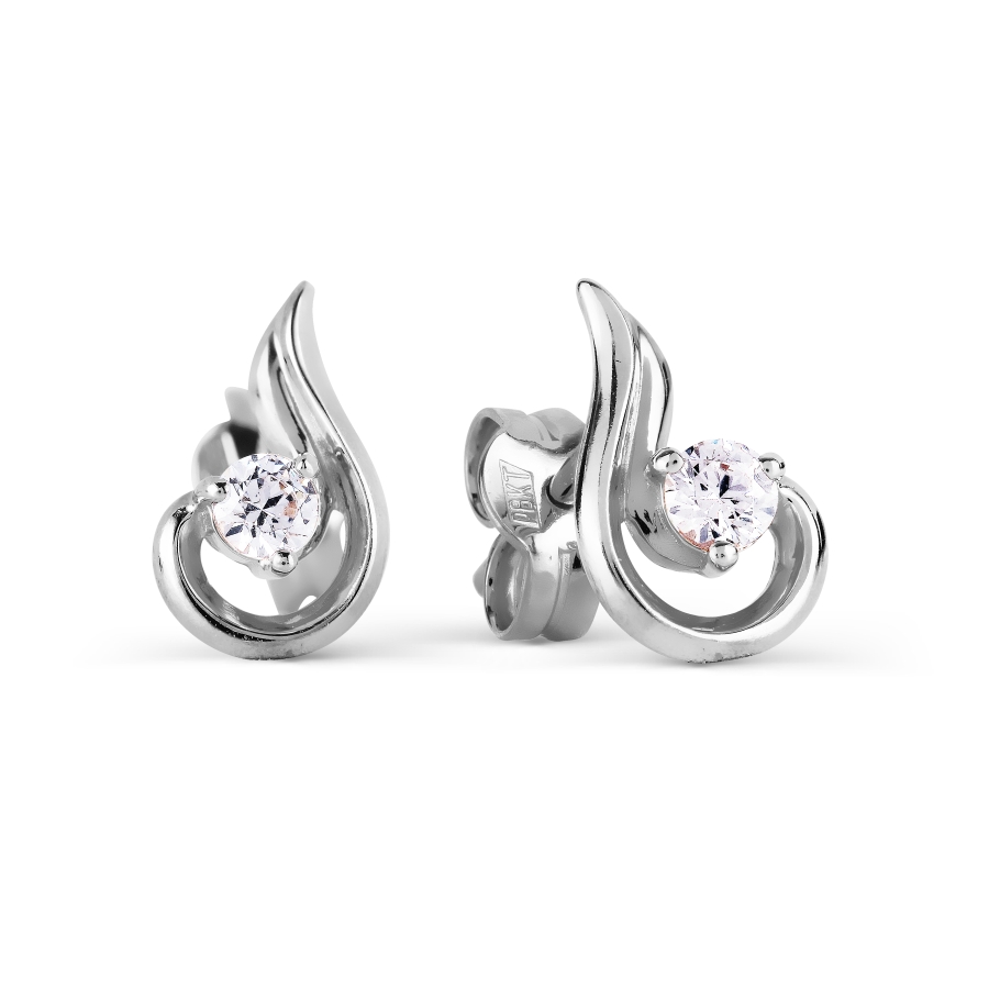 

Серьги с Swarovski Zirconia Линии Любви, Серьги Т302027295