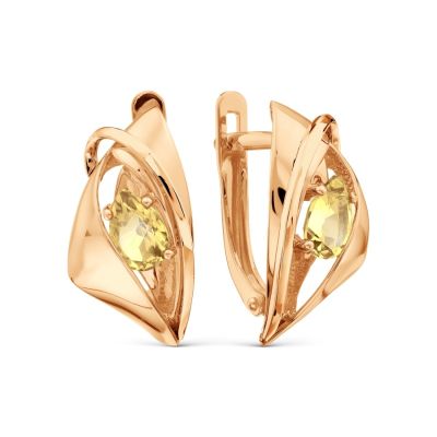 

Серьги с цитринами Линии Любви, Серьги Т11102Б500
