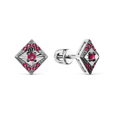 

Серьги с рубинами Линии Любви, Серьги Т30562Б235