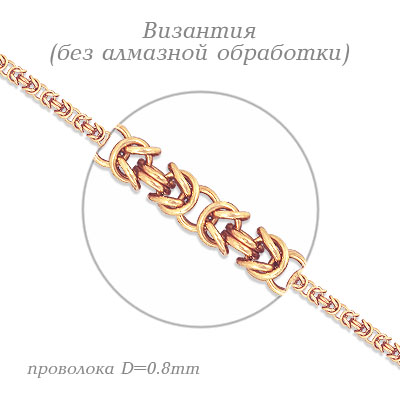 

Цепочка из красного золота Линии Любви, Цепочки ЦПВЗ00110080