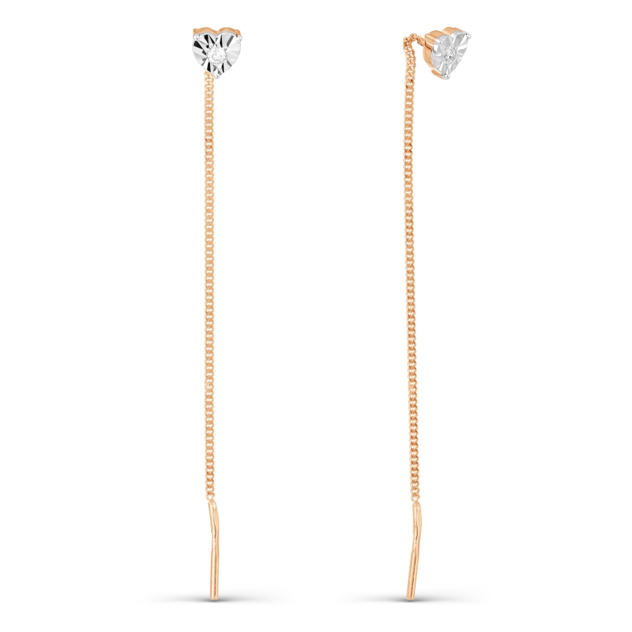 

Серьги с бриллиантами Линии Любви, Серьги Т145627325