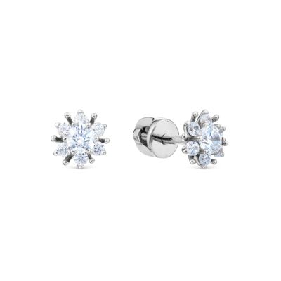 

Серьги с Swarovski Zirconia Линии Любви, Серьги Т302028633