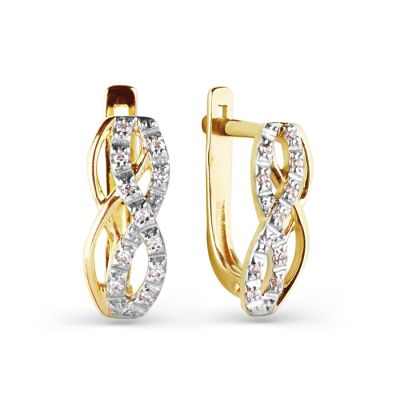 

Серьги с фианитами Линии Любви, Серьги Т942025353