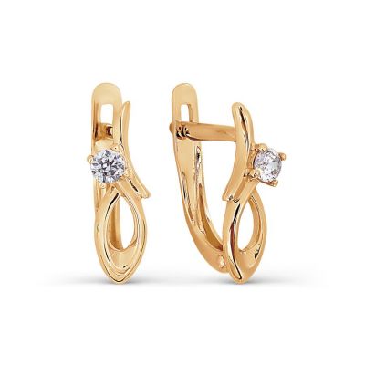 

Серьги с фианитами Линии Любви, Серьги Т107027395