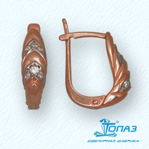 

Серьги с фианитами Линии Любви, Серьги Т14202401
