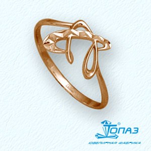 

Кольцо из красного золота Линии Любви, Кольцо Т10061792