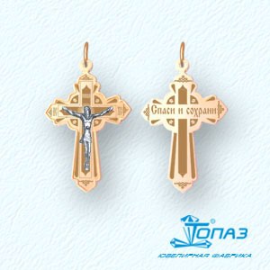 

Крестик из красного золота Линии Любви, Крестики Т13096157