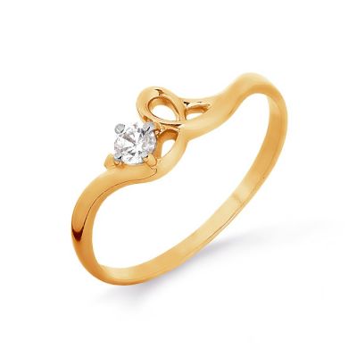 

Кольцо с Swarovski Zirconia Линии Любви, Кольцо Т142016173
