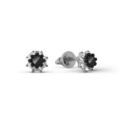 

Серьги с бриллиантами и Swarovski Zirconia Линии Любви, Серьги Т301027252-01
