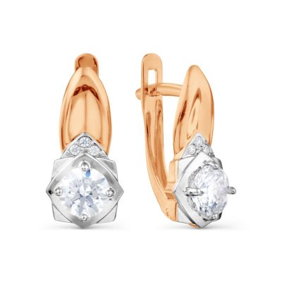 

Серьги с Swarovski Zirconia Линии Любви, Серьги Т142028946