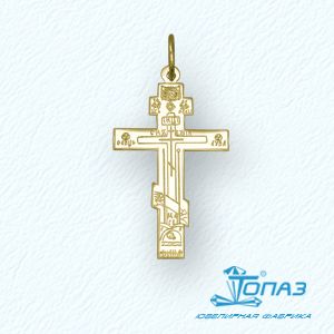 

Крестик из желтого золота Линии Любви, Крестики Т90086095