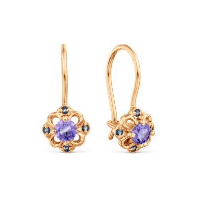 

Серьги с Swarovski Zirconia Линии Любви, Серьги Т10202Б228-01