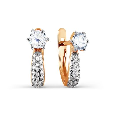 

Серьги с Swarovski Zirconia Линии Любви, Серьги Т147027129