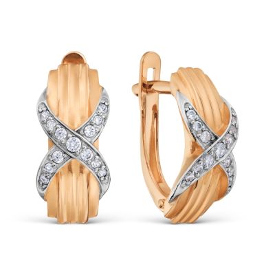 

Серьги с фианитами Линии Любви, Серьги Т14702В193
