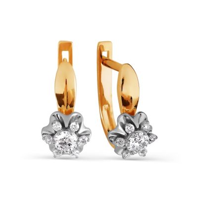 

Серьги с сапфирами и бриллиантами Линии Любви, Серьги Т131026381-01