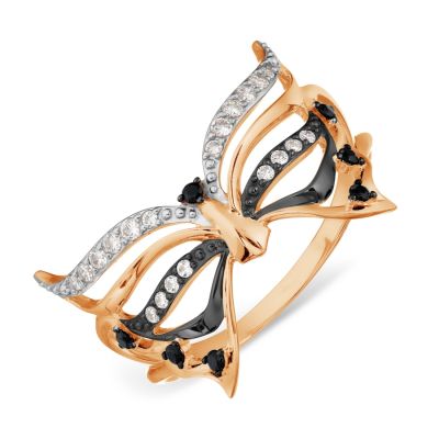 

Кольцо с Swarovski Zirconia и фианитами Линии Любви, Кольцо Т147017749