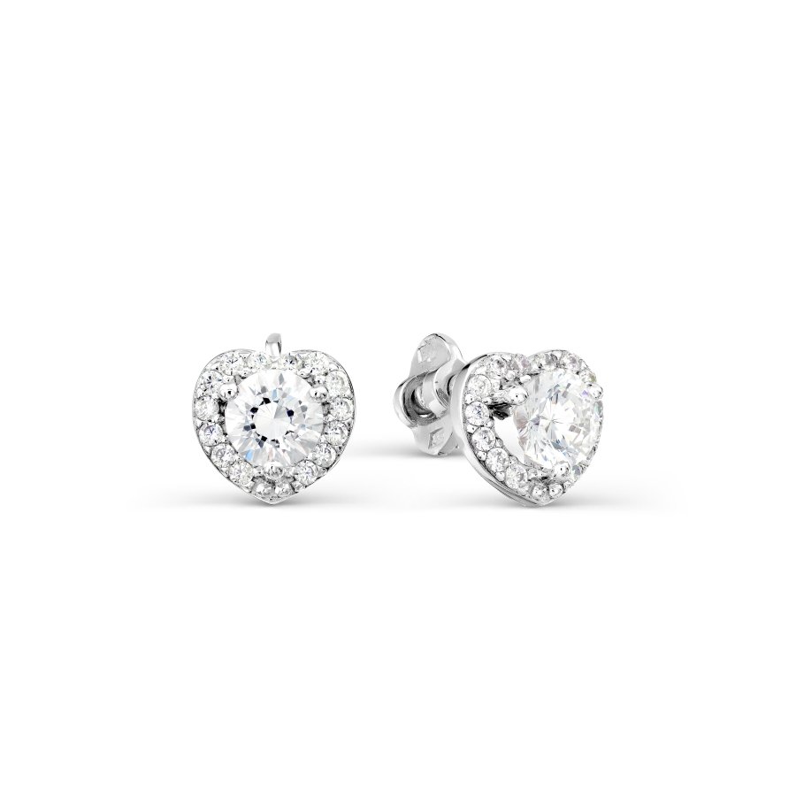 

Серьги с Swarovski Zirconia Линии Любви