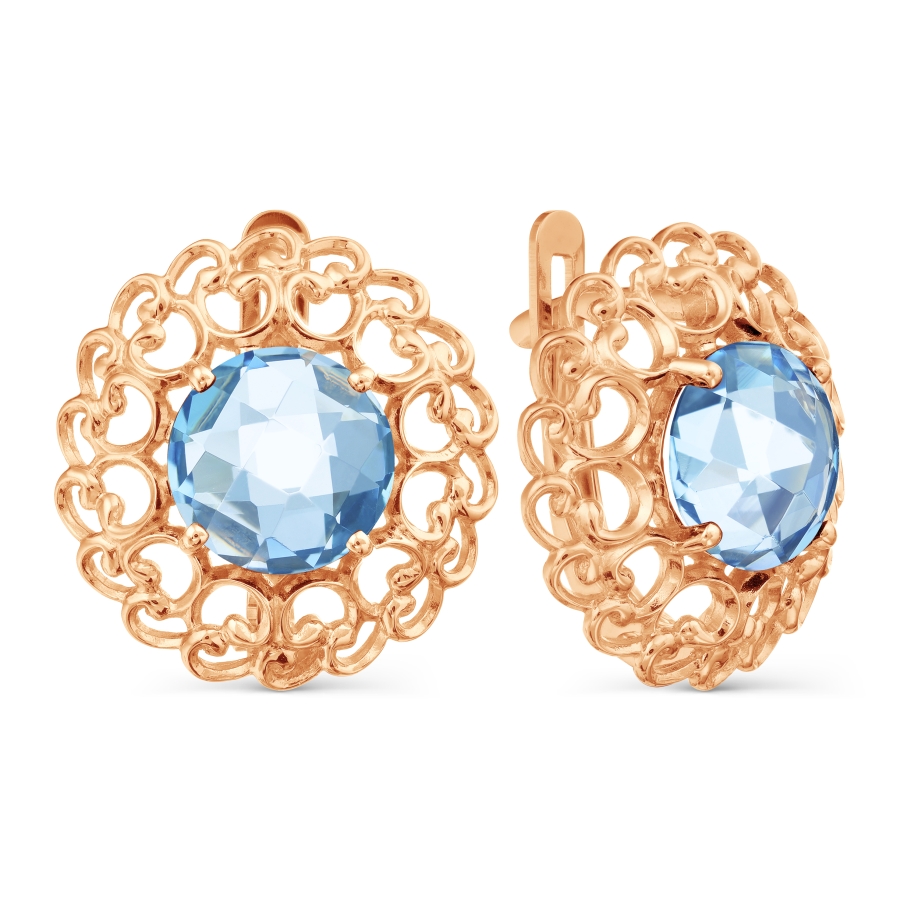 

Серьги с топазами Линии Любви, Серьги Т101028833