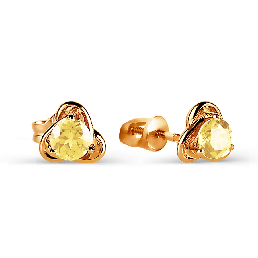 

Серьги с цитринами Линии Любви, Серьги Т101026096-01