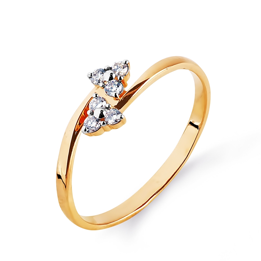 

Кольцо из красного золота Линии Любви, Кольцо Т141014845