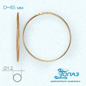 

Серьги конго из серебра Линии Любви, Серьги Т800021207