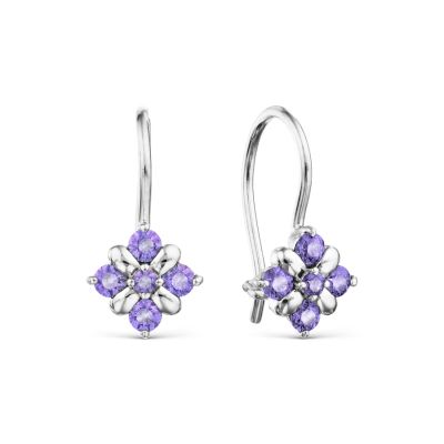 

Серьги с фианитами Premium Линии Любви, Серьги Т30202Б229-01