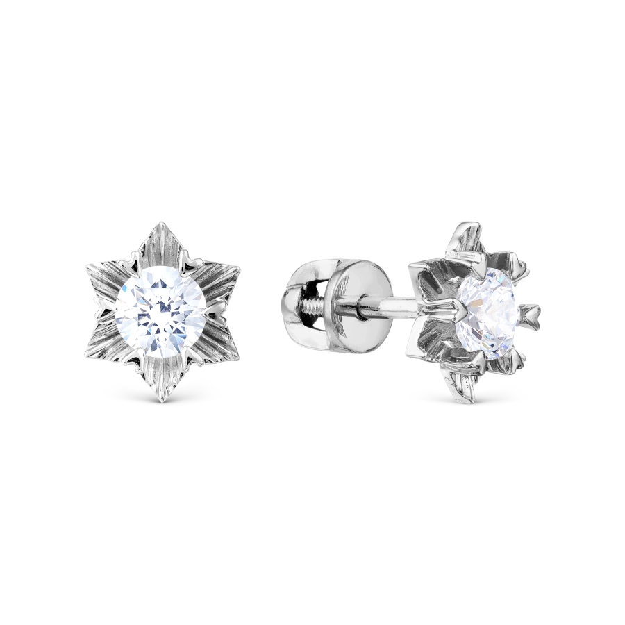 

Серьги с Swarovski Zirconia Линии Любви, Серьги Т302028632