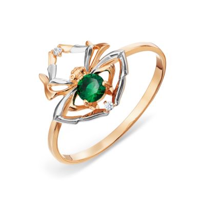 

Кольцо с Swarovski Zirconia и фианитом Линии Любви, Кольцо Т142017752
