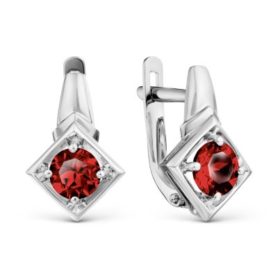 

Серьги с гранатами Линии Любви, Серьги Т30102Б170