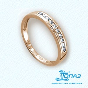 

Кольцо обручальное с бриллиантами Линии Любви, Кольцо Т101011290