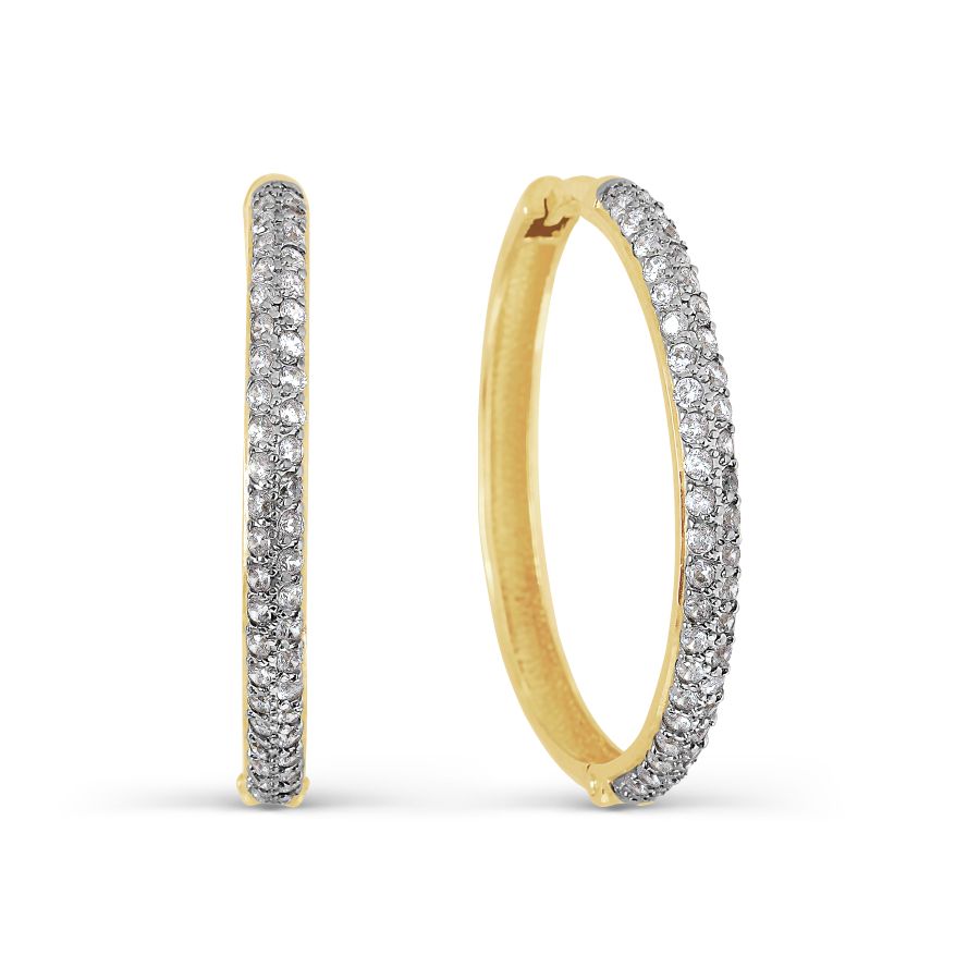 

Серьги с фианитами Линии Любви