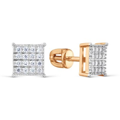 

Серьги с фианитами Линии Любви, Серьги Т14702Б029
