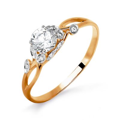 

Кольцо с Swarovski Zirconia Линии Любви, Кольцо Т142015659