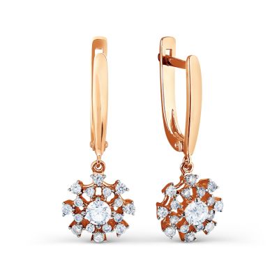 

Серьги с Swarovski Zirconia Линии Любви, Серьги Т147027071