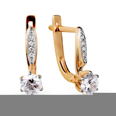 

Серьги с фианитами Premium Линии Любви, Серьги Т242025781