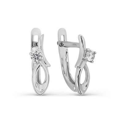 

Серьги с фианитами Линии Любви, Серьги Т307027395