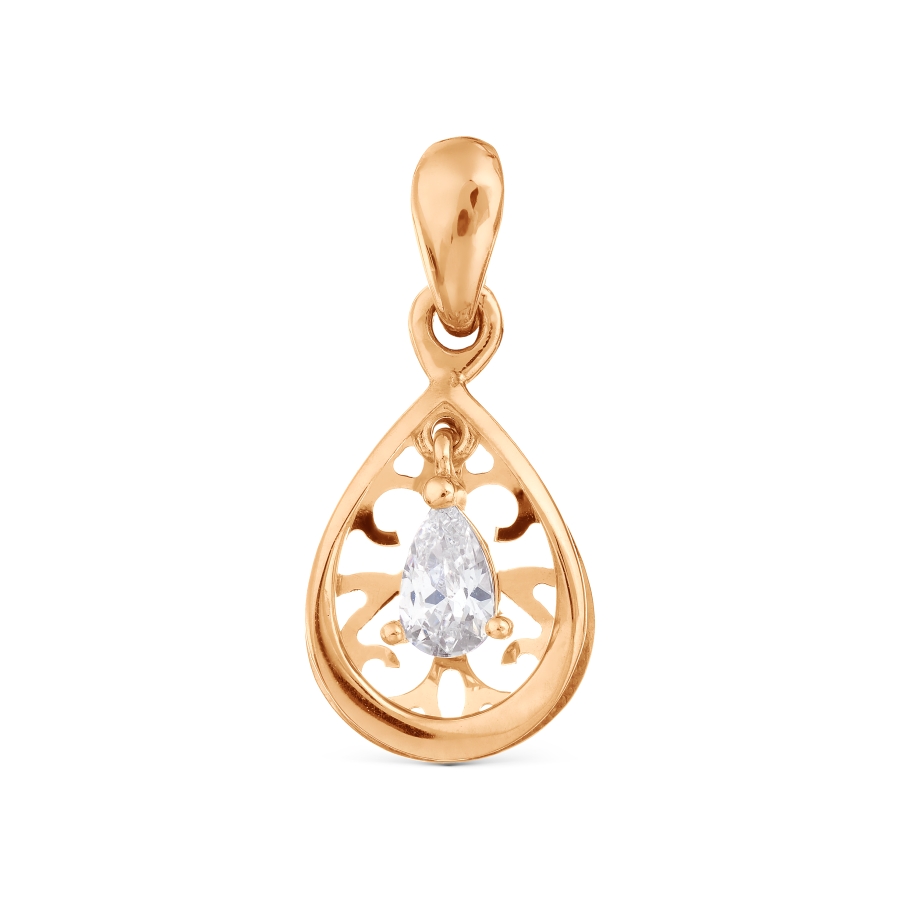 

Подвеска с фианитом Линии Любви, Подвески и кулоны Т102035268