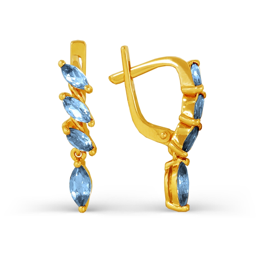 

Серьги с топазами Линии Любви, Серьги Т901023538